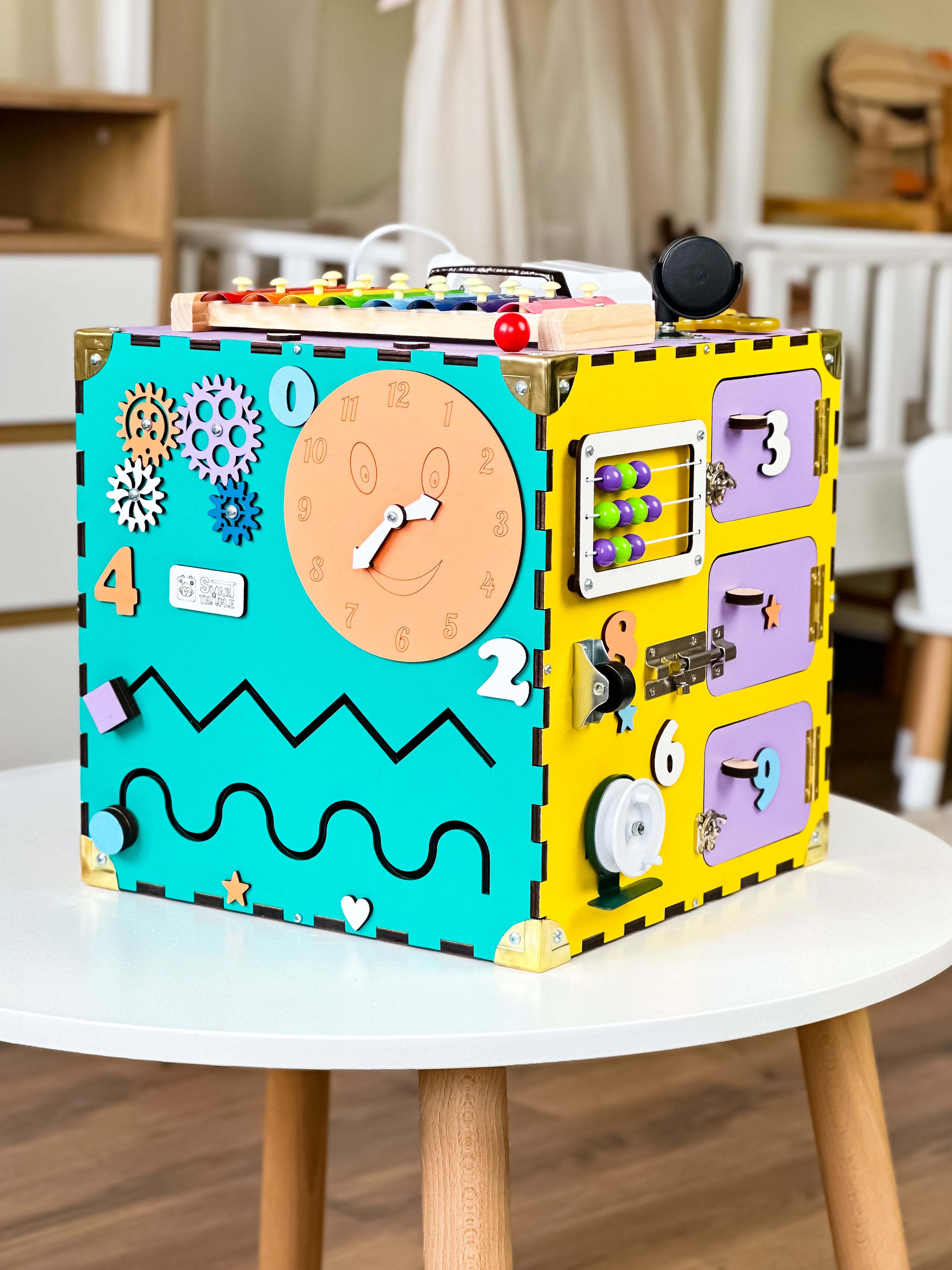 Busy Cube Montessori, Busy Cube Sensory Toy, Montessori Busy Cube, Holzwürfel Personalisiert, Activity Würfel Baby, Personalized Baby Cube