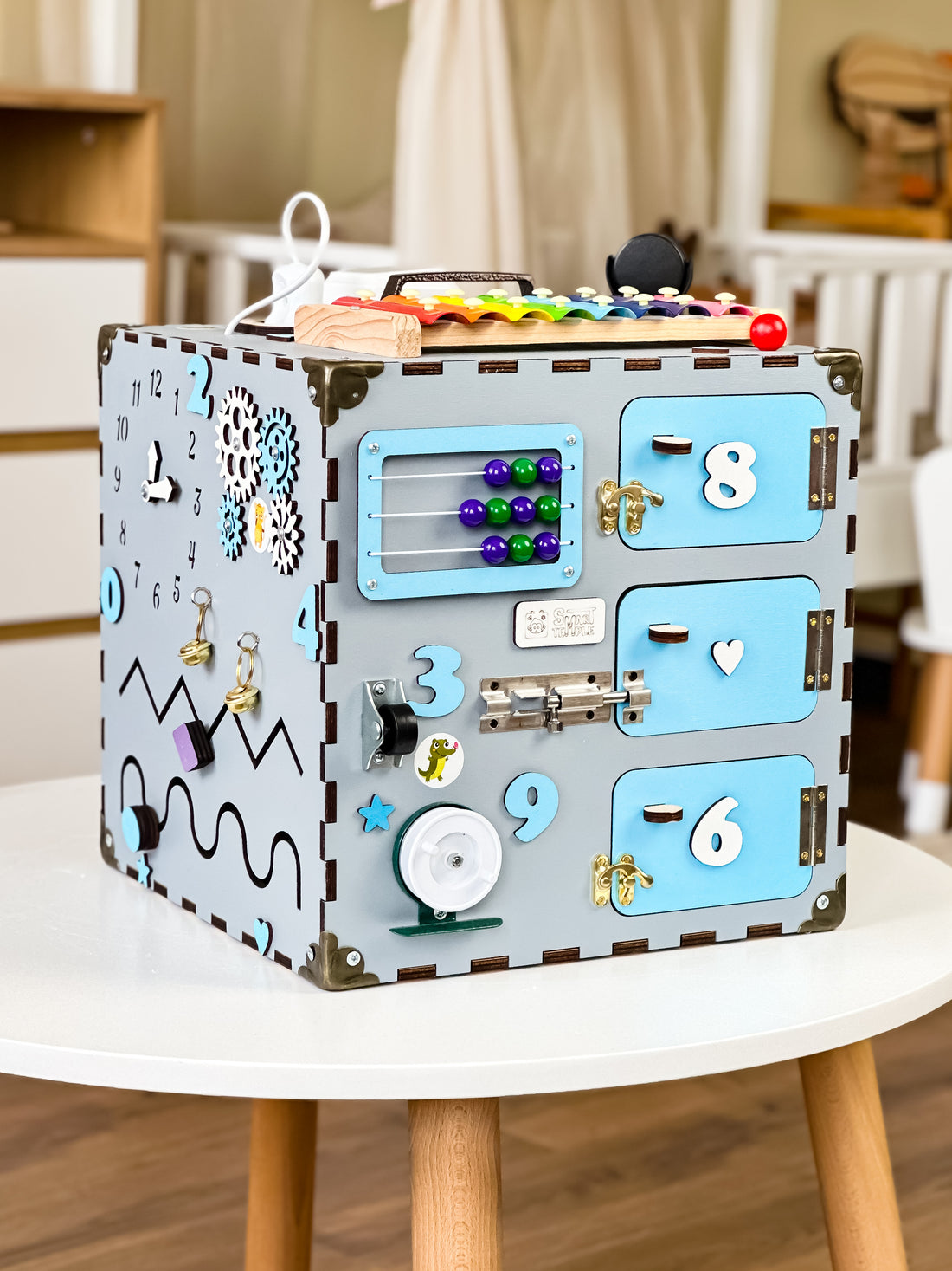 Busy Cube 1 Year Old, Busy Cube for Toddler, Busy Cube Montessori, Montessori Toys 3 Year Old, Montessori Board for Toddler