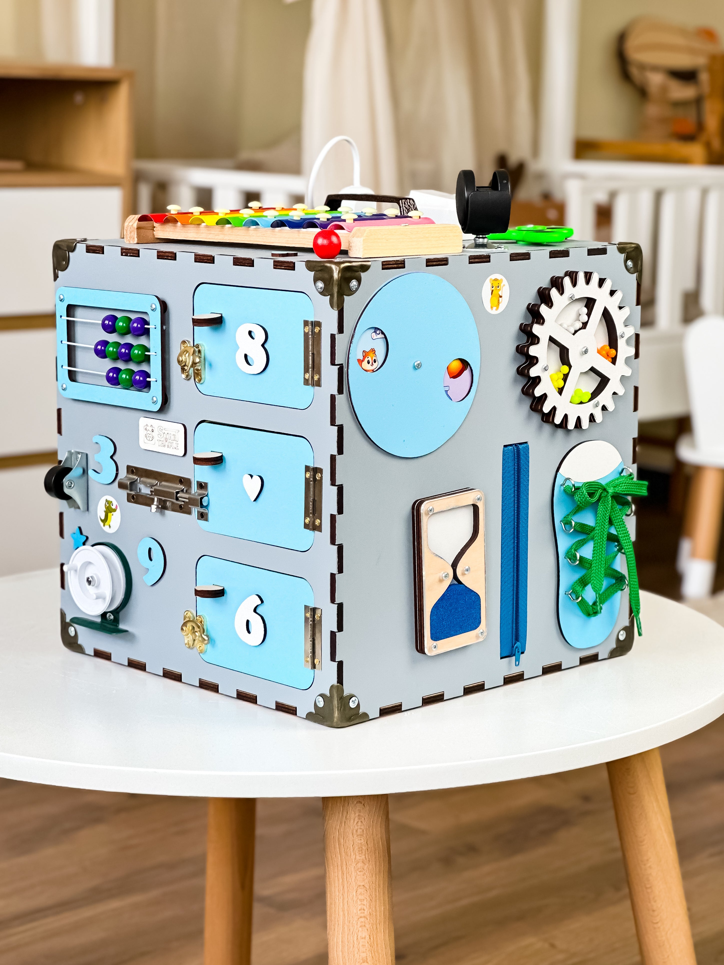 Busy Cube 1 Year Old, Busy Cube for Toddler, Busy Cube Montessori, Montessori Toys 3 Year Old, Montessori Board for Toddler