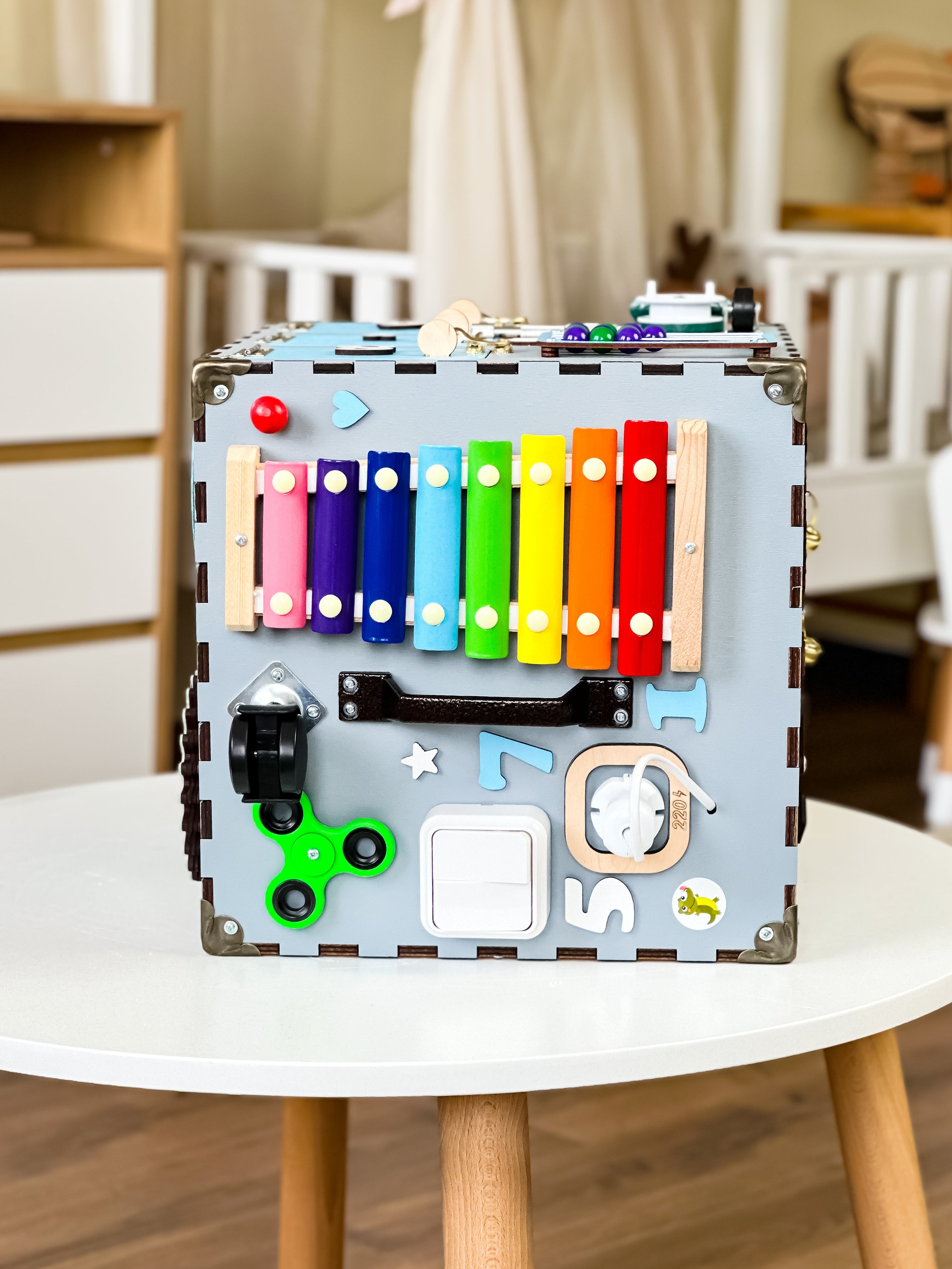 Busy Cube 1 Year Old, Busy Cube for Toddler, Busy Cube Montessori, Montessori Toys 3 Year Old, Montessori Board for Toddler