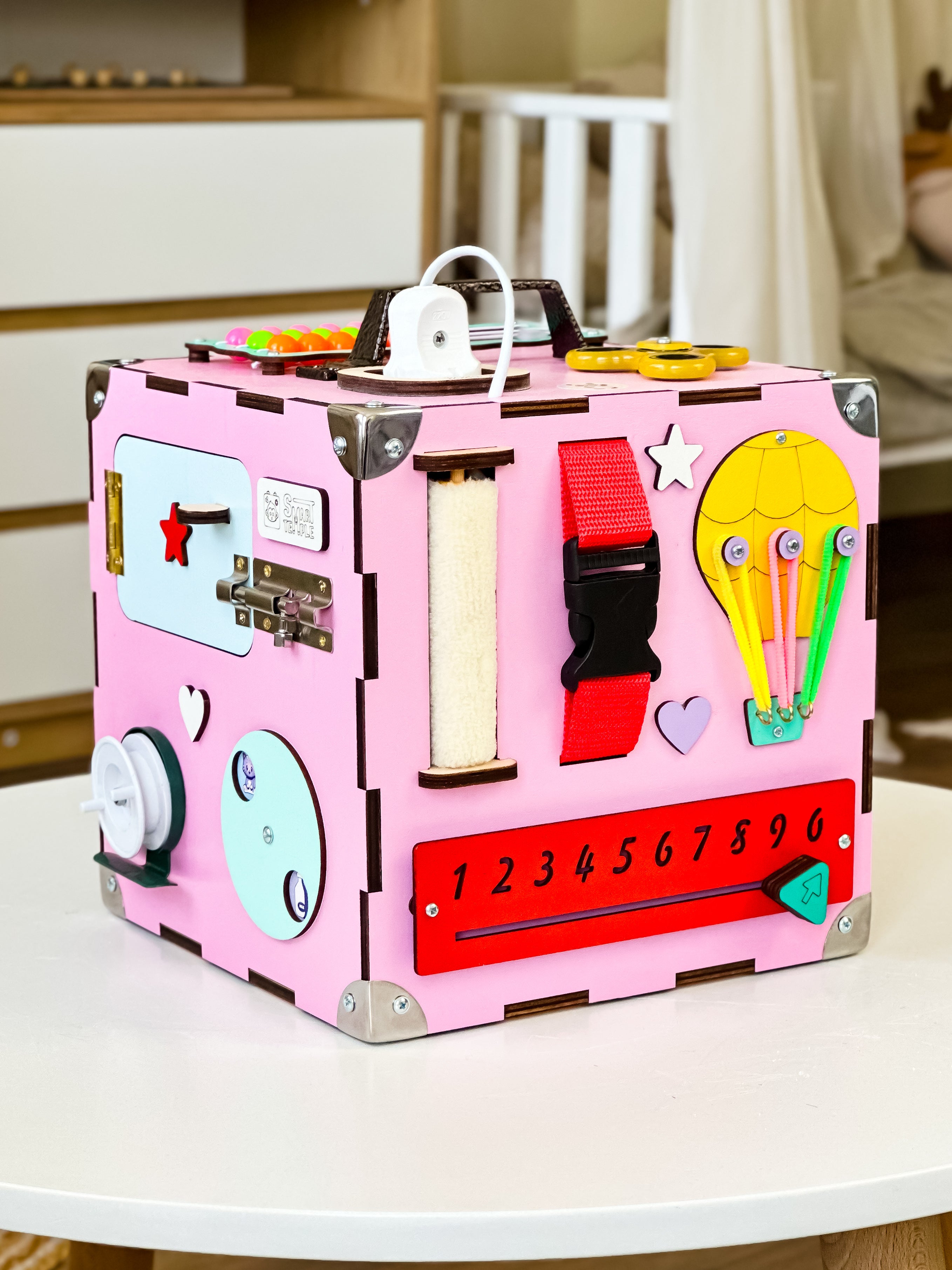 Busy Cube 1 year old, Educational Toys for 1 year old, Travel Busy Cube, Learning Cube, Holzwürfel Personalisiert, Activity Würfel Baby