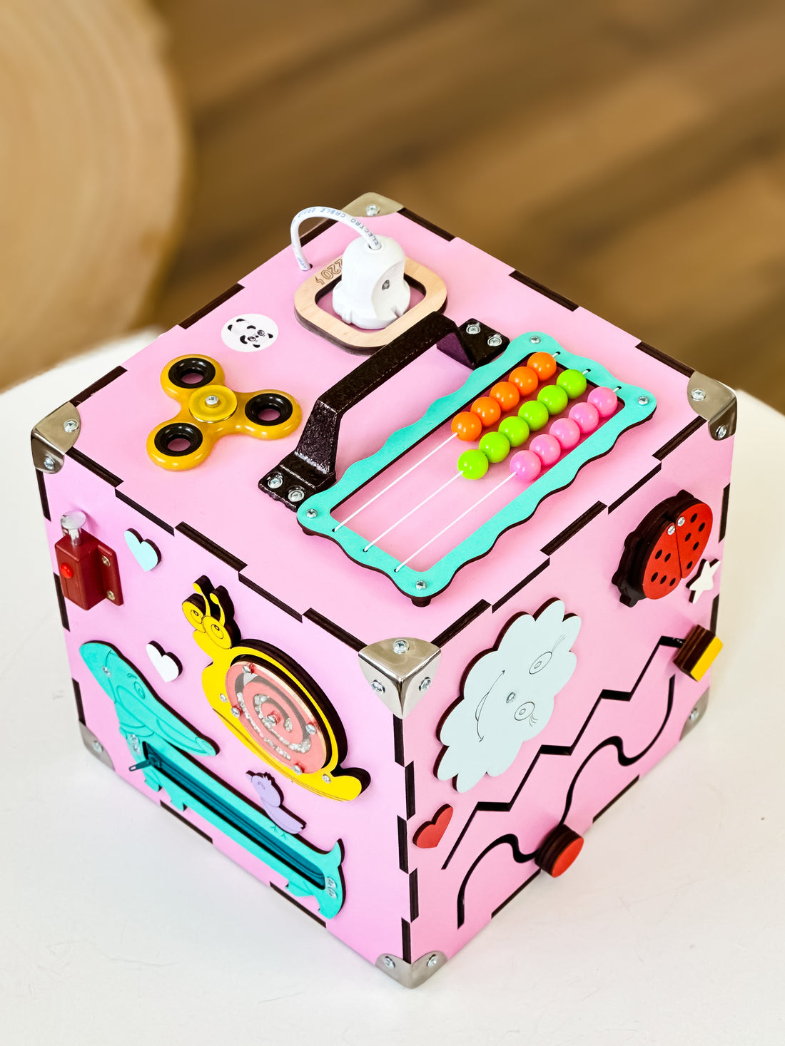 Busy Cube 1 year old, Educational Toys for 1 year old, Travel Busy Cube, Learning Cube, Holzwürfel Personalisiert, Activity Würfel Baby