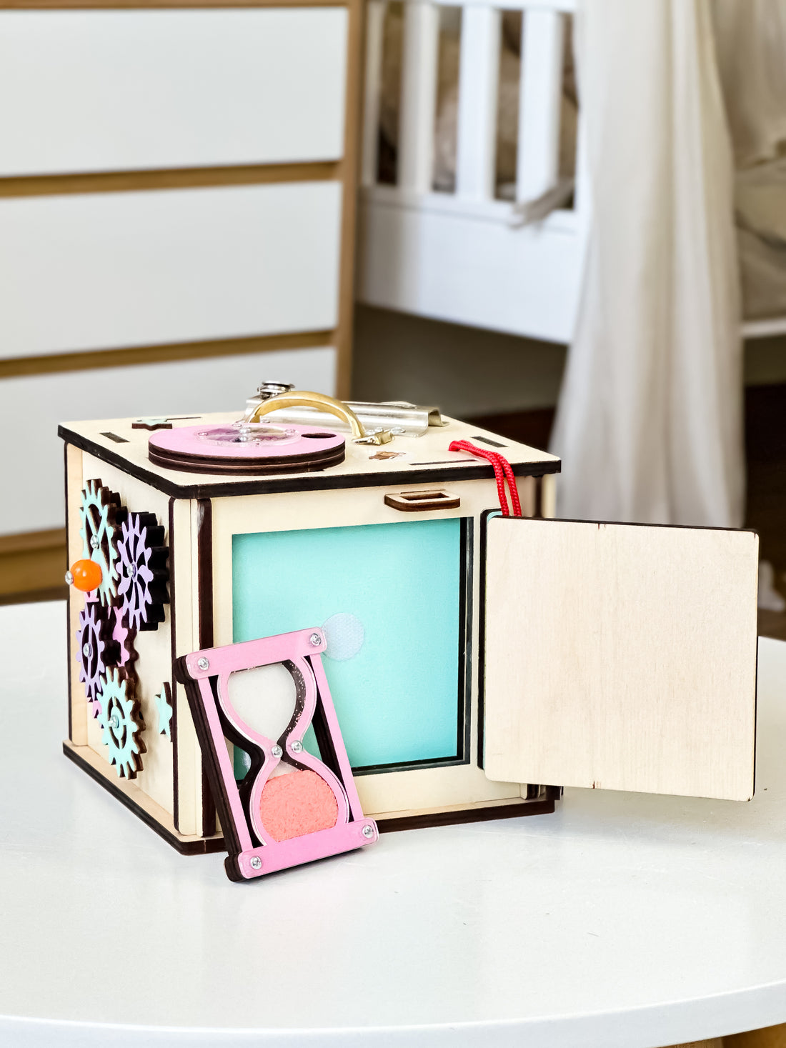 Busy Cube Travel, Busy Cube 1 Year Old, Busy Cube Toy,  Busy Box for Babies, Sensory Busy Board, Sensory Board, Autism Toys for Kids