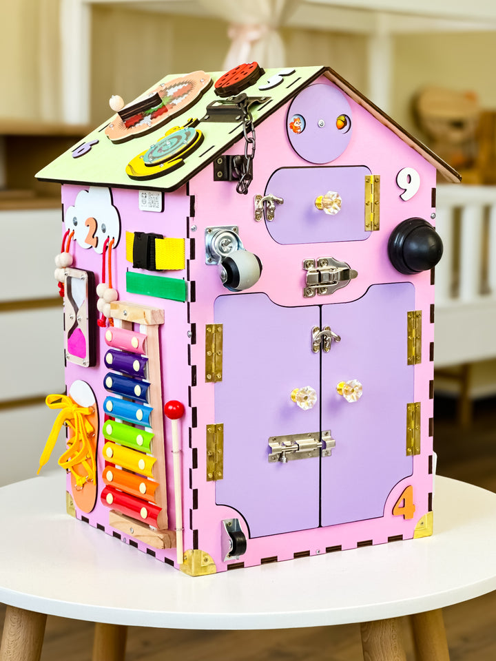 Busy Board Toddler Girls, Busy Board Toddler Boys, Busy House Wooden, Busy Board House, Activity Wrfel, Toddler Toys 2 Year Old, Baby Shower