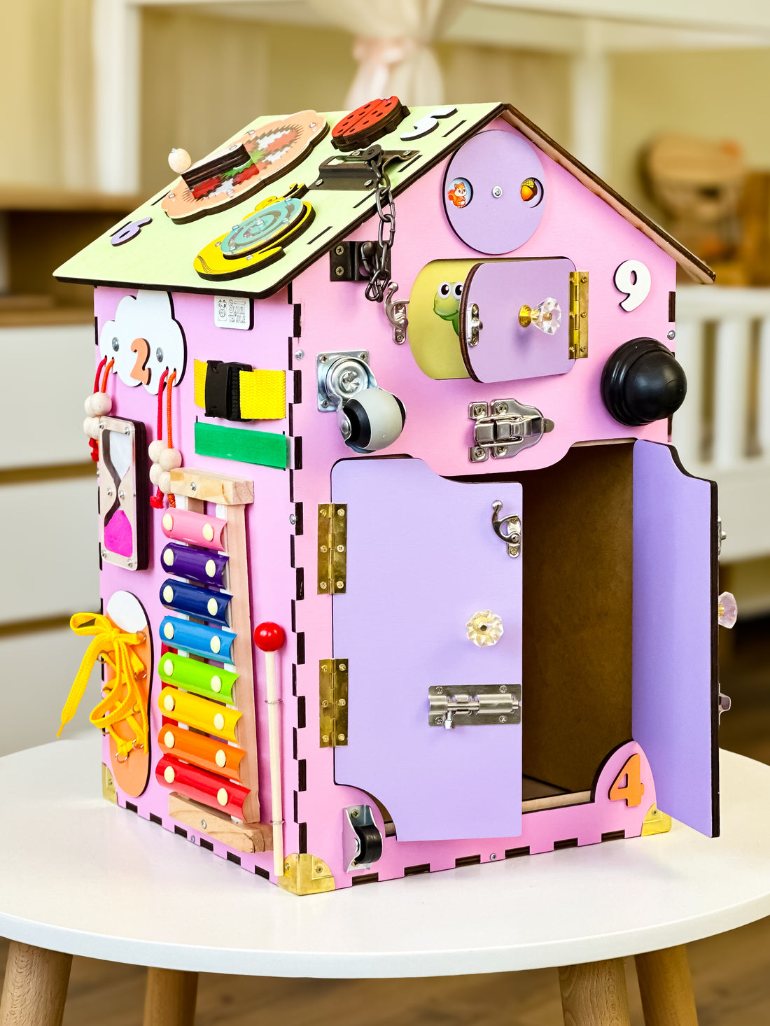 Busy Board Toddler Girls, Busy Board Toddler Boys, Busy House Wooden, Busy Board House, Activity Wrfel, Toddler Toys 2 Year Old, Baby Shower