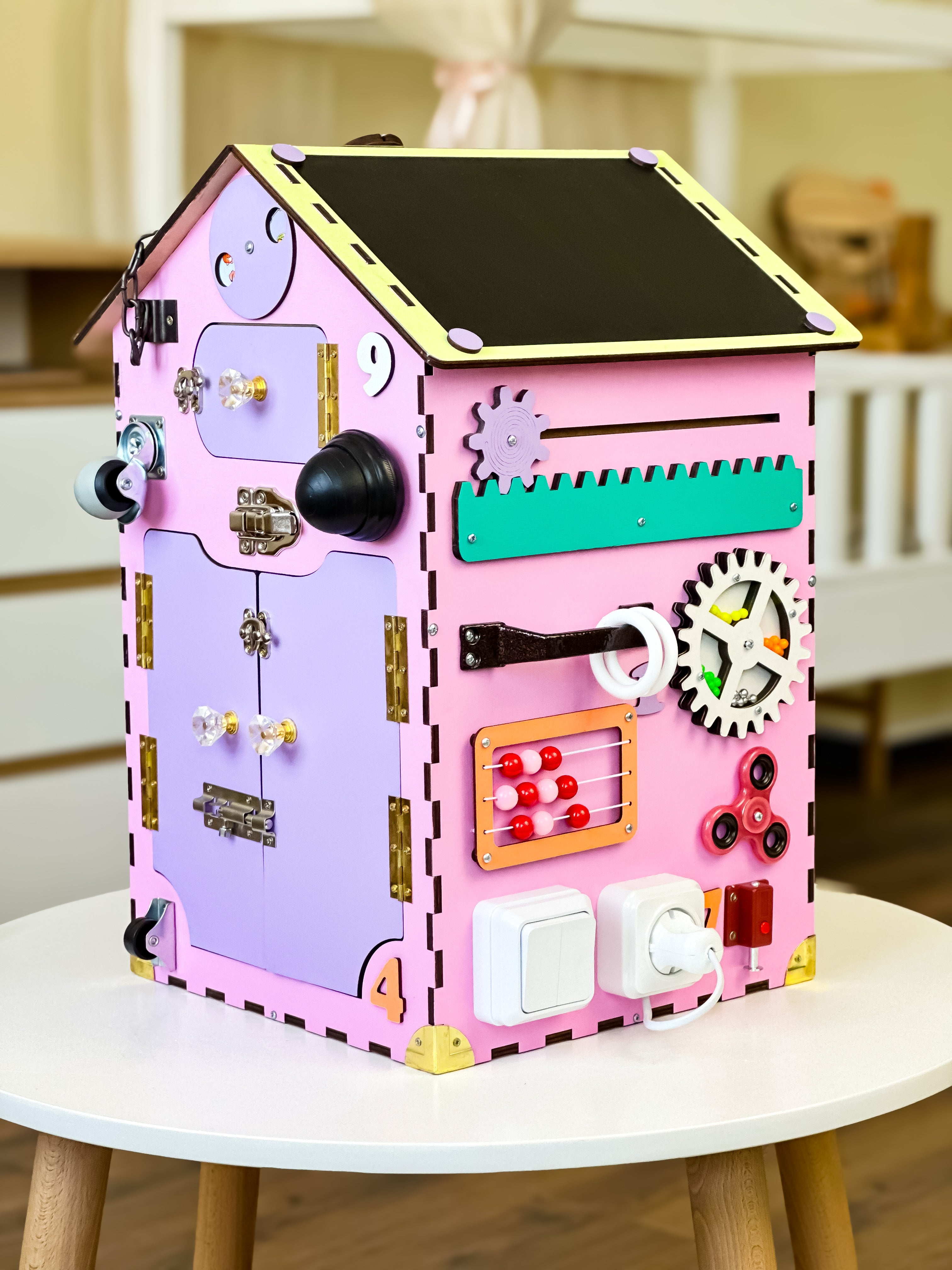 Busy Board Toddler Girls, Busy Board Toddler Boys, Busy House Wooden, Busy Board House, Activity Wrfel, Toddler Toys 2 Year Old, Baby Shower