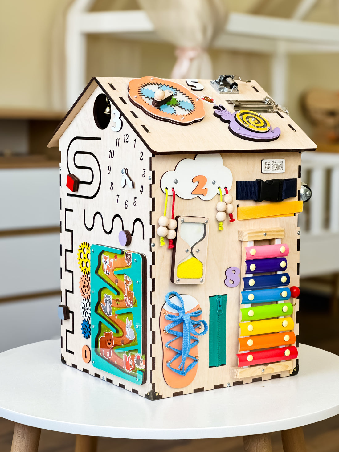 Busy Board House, Montessori Busy House Personalized, Busy House for Toddlers, Sensory Toys Toddler, Sensory Toys for Autistic Kids