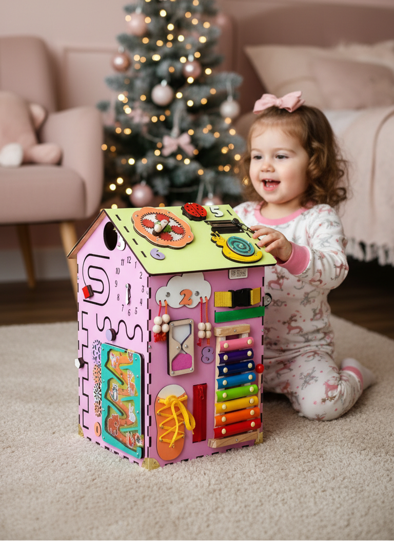 Busy Board Toddler Girls, Busy Board Toddler Boys, Busy House Wooden, Busy Board House, Activity Wrfel, Toddler Toys 2 Year Old, Baby Shower