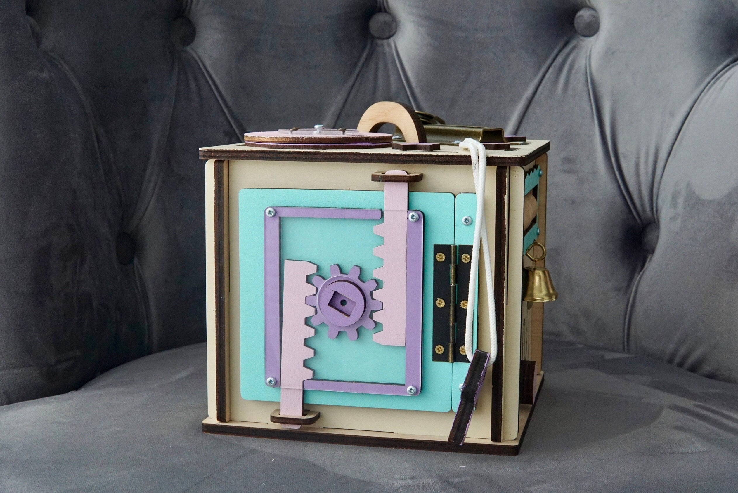 Toddler Busy Cube, Toddler Busy Board, Montessori Toys 1 Year Old, Busy Cube for Kids, 1 Year Old Busy Board, Fidget Toys 1 Years Old Gift