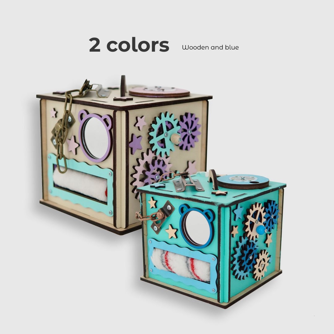 Toddler Busy Cube, Toddler Busy Board, Montessori Toys 1 Year Old, Busy Cube for Kids, 1 Year Old Busy Board, Fidget Toys 1 Years Old Gift