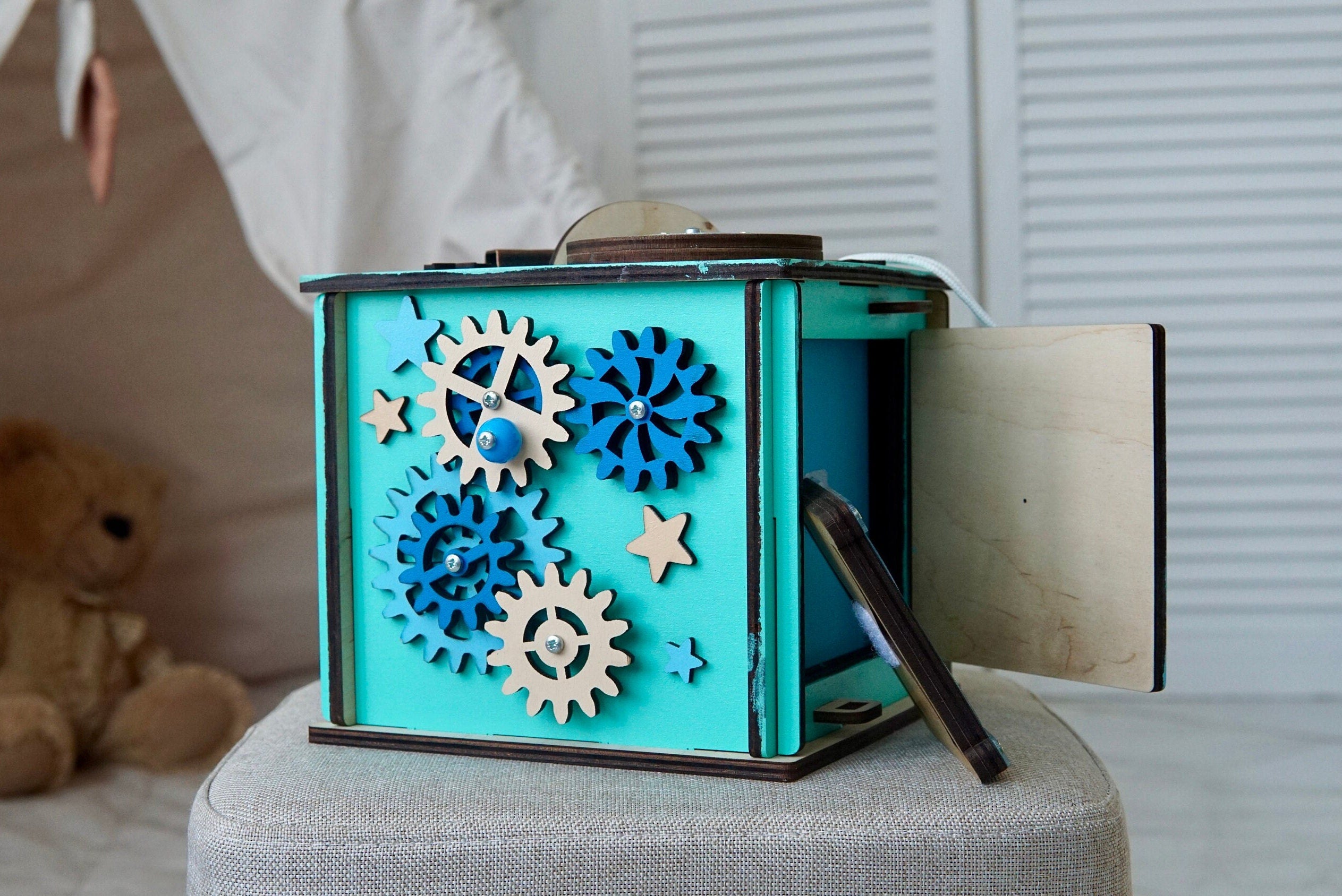 Toddler Busy Cube, Toddler Busy Board, Montessori Toys 1 Year Old, Busy Cube for Kids, 1 Year Old Busy Board, Fidget Toys 1 Years Old Gift