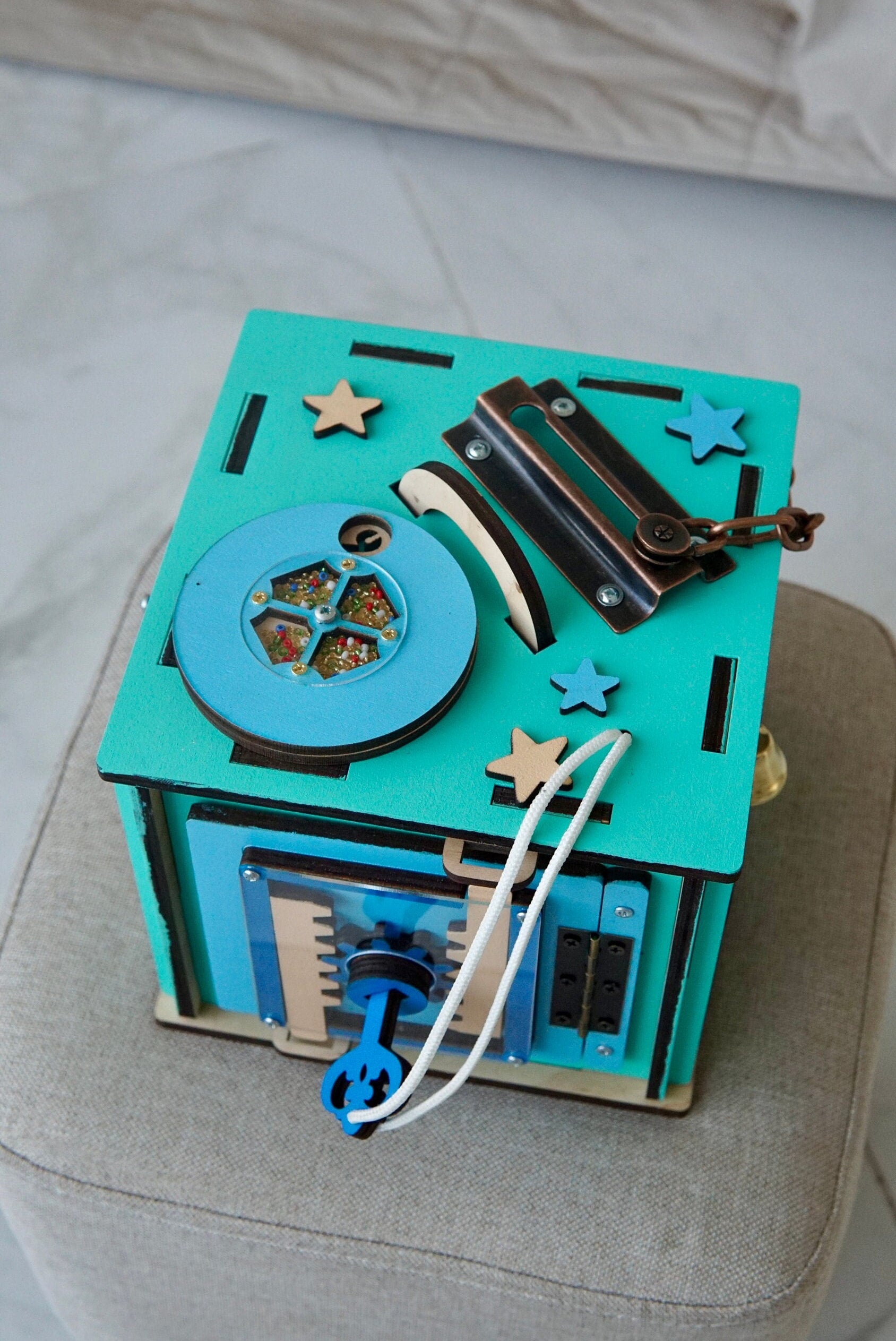 Toddler Busy Cube, Toddler Busy Board, Montessori Toys 1 Year Old, Busy Cube for Kids, 1 Year Old Busy Board, Fidget Toys 1 Years Old Gift