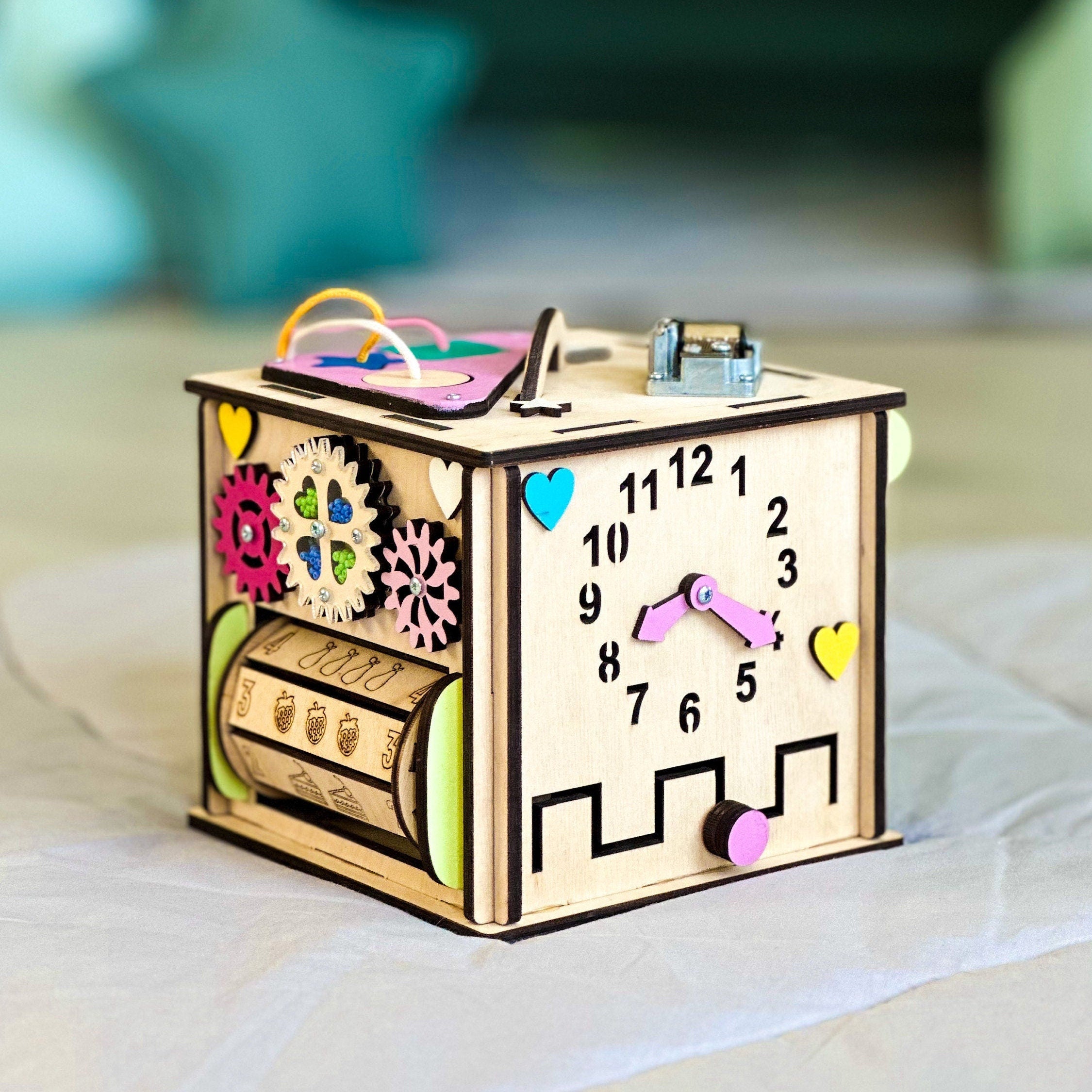 Busy Cube for 1 Year Old, Gift 1 Year Old Boy, Gift 1 Year Old Girl, Montessori Toys 1 Year Old, Personalized Gifts, Montessori Toys Baby