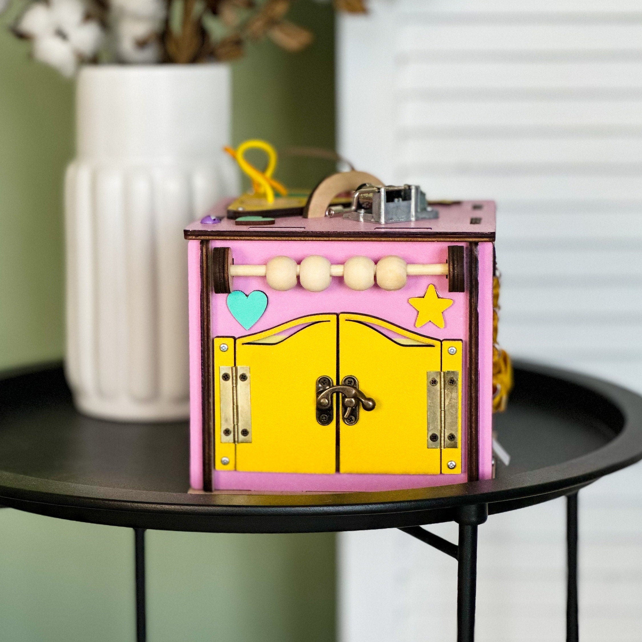 Busy Cube for 1 Year Old, Gift 1 Year Old Boy, Gift 1 Year Old Girl, Montessori Toys 1 Year Old, Personalized Gifts, Montessori Toys Baby