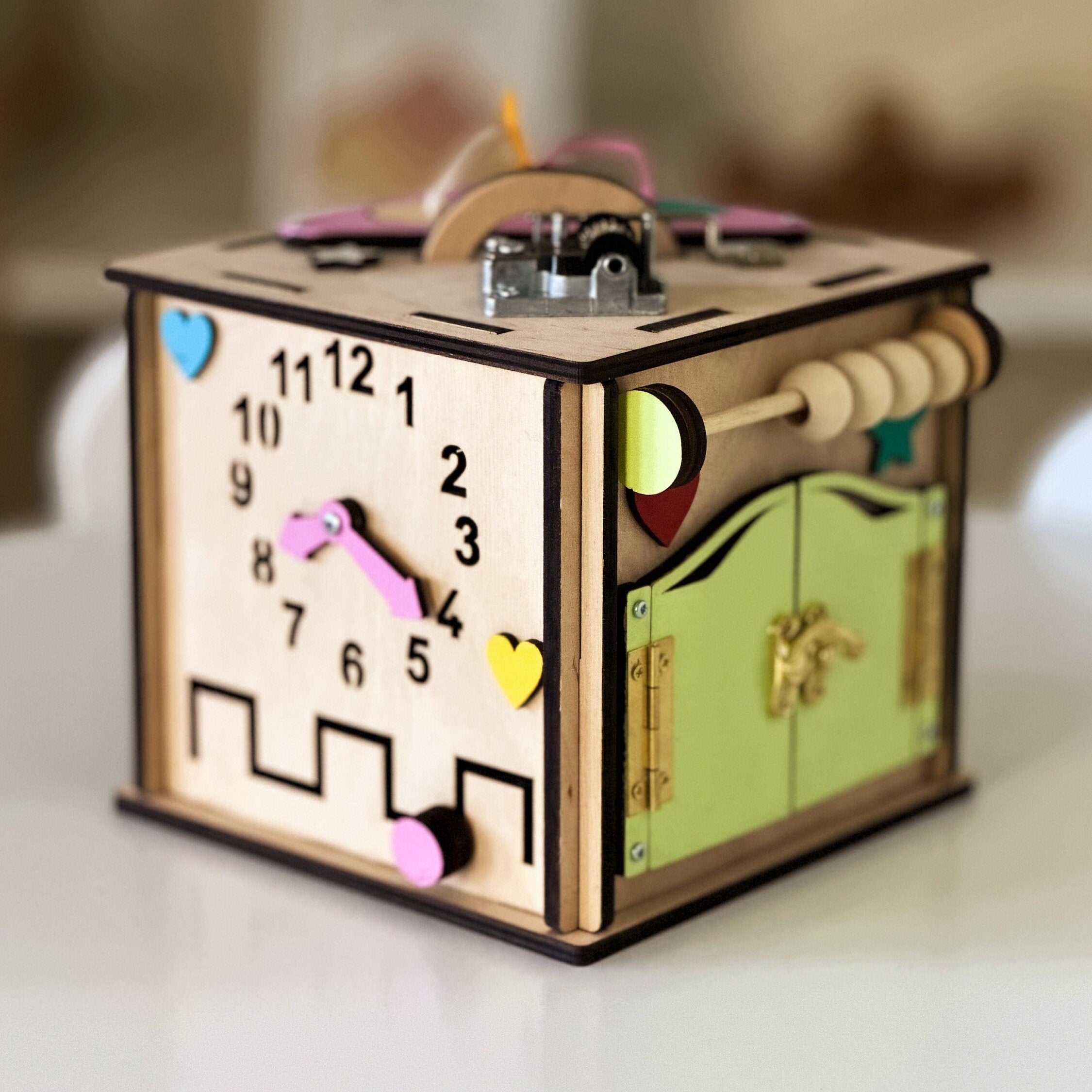 Busy Cube for 1 Year Old, Gift 1 Year Old Boy, Gift 1 Year Old Girl, Montessori Toys 1 Year Old, Personalized Gifts, Montessori Toys Baby