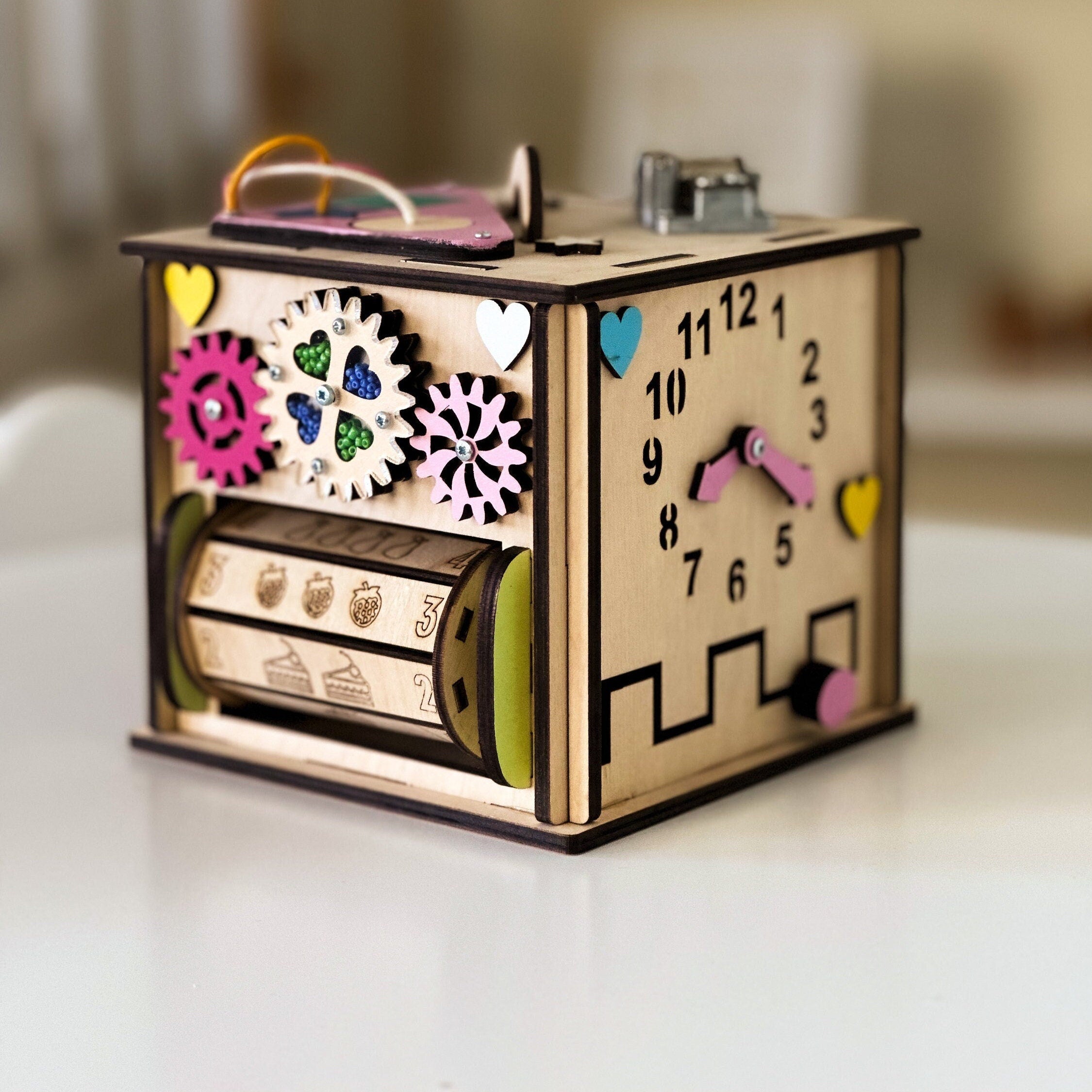 Busy Cube for 1 Year Old, Gift 1 Year Old Boy, Gift 1 Year Old Girl, Montessori Toys 1 Year Old, Personalized Gifts, Montessori Toys Baby