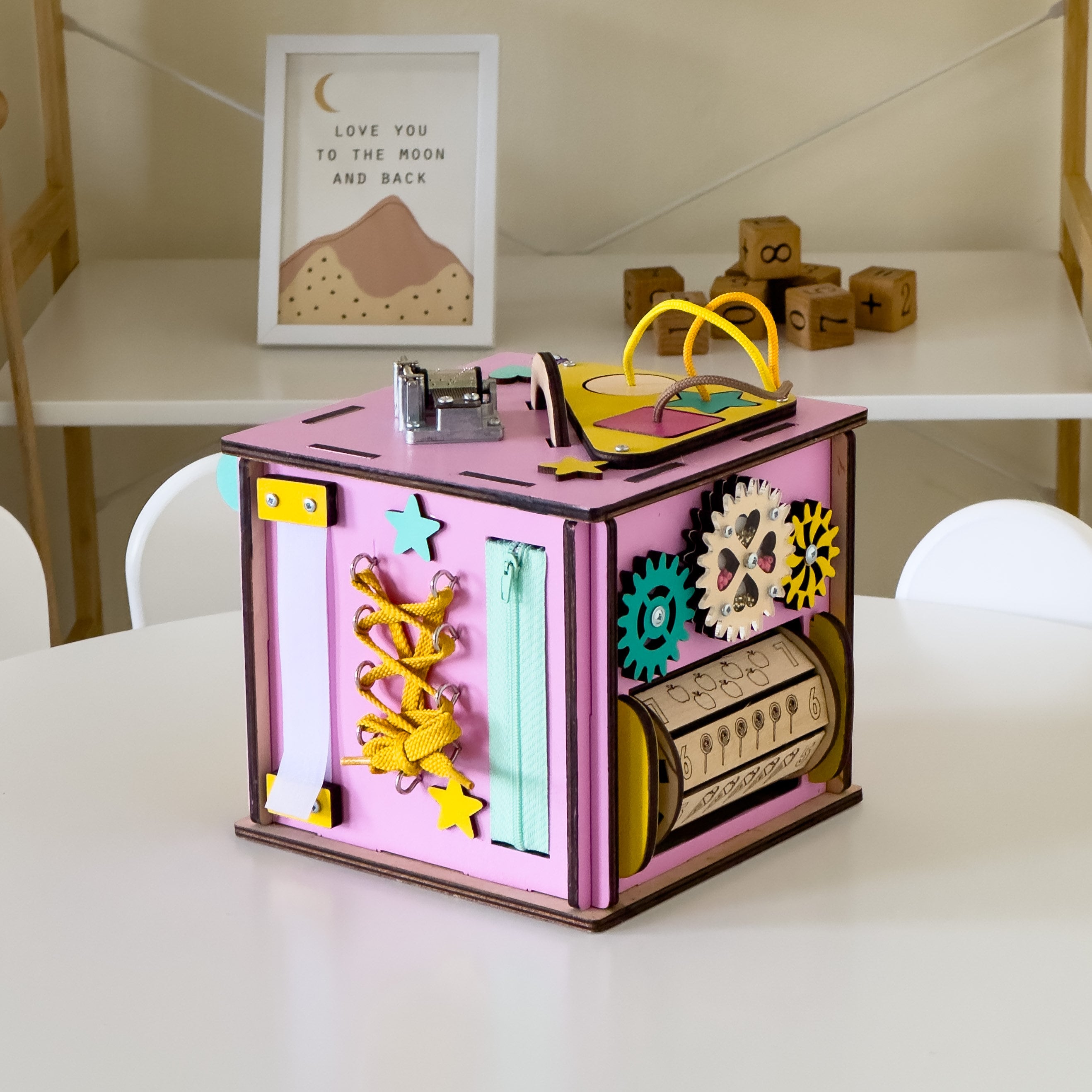 Busy Cube for 1 Year Old, Gift 1 Year Old Boy, Gift 1 Year Old Girl, Montessori Toys 1 Year Old, Personalized Gifts, Montessori Toys Baby