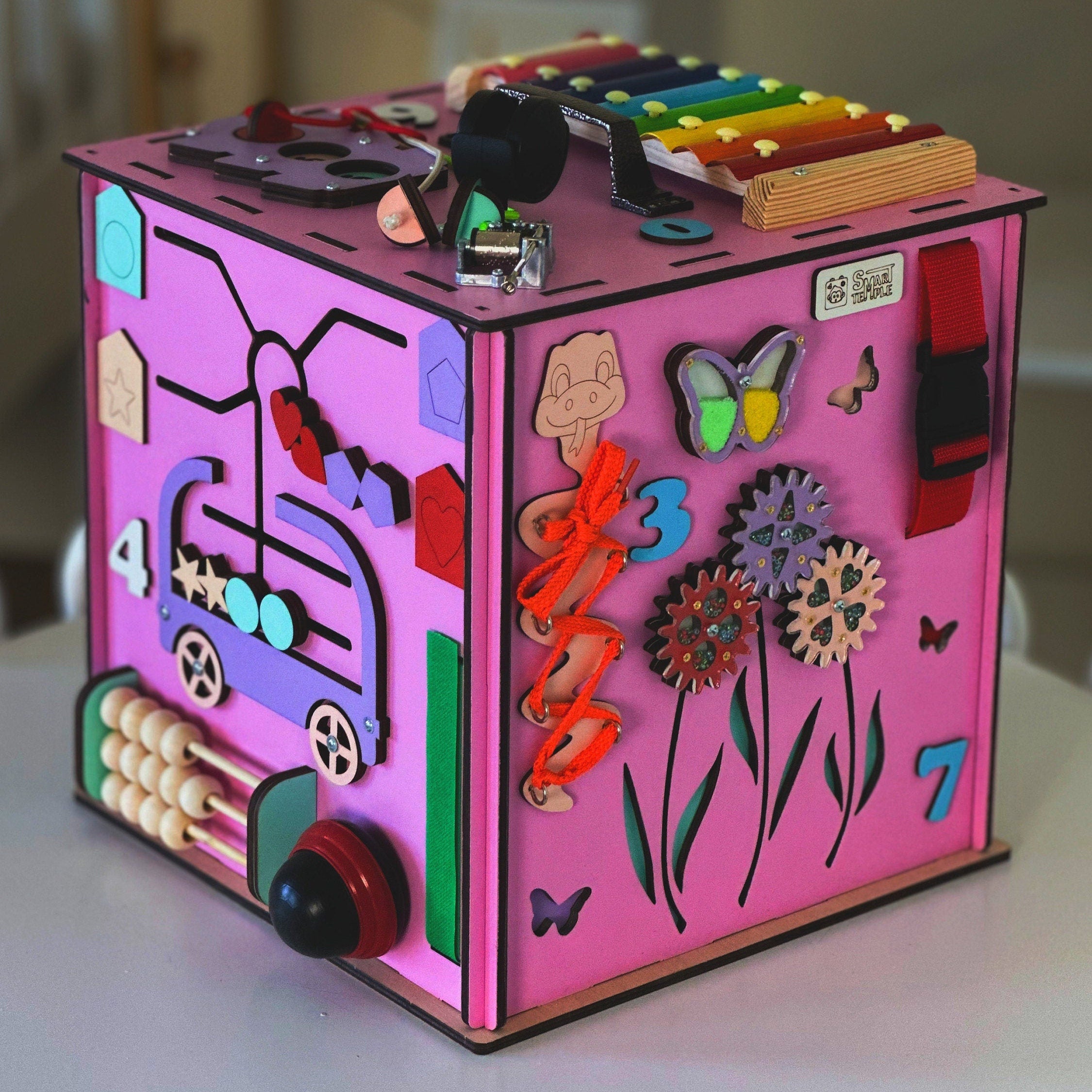 Personalized busy cube, Custom busy cube, Sensory busy cube, Personalized busy board, Custom busy board, Sensory busy box