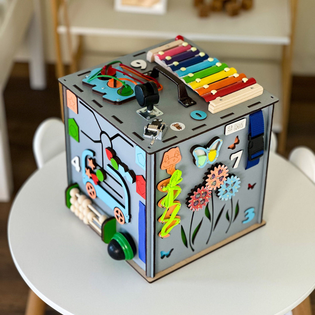 Personalized busy cube, Custom busy cube, Sensory busy cube, Personalized busy board, Custom busy board, Sensory busy box
