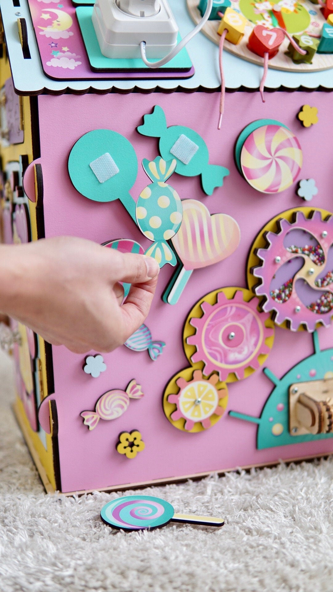 Busy House for Toddler, Busy Board House, Busy House Wooden, Busy House for Kids, Baby Activity Center, Activity Board Baby, Montessori Toys