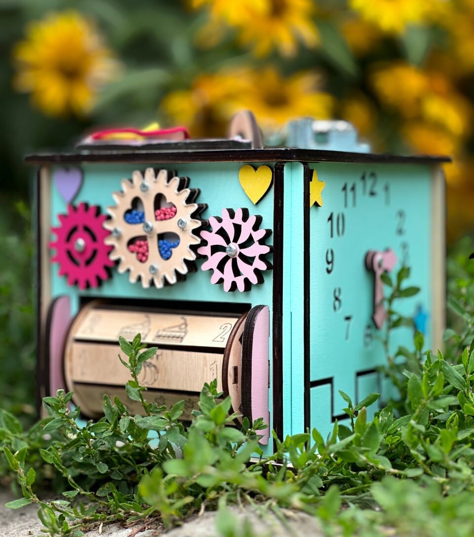 Busy Cube for 1 Year Old, Gift 1 Year Old Boy, Gift 1 Year Old Girl, Montessori Toys 1 Year Old, Personalized Gifts, Montessori Toys Baby