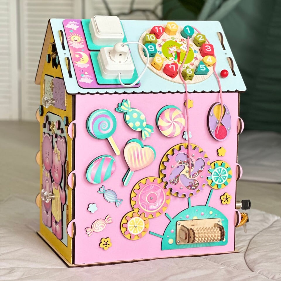 Busy House for Toddler, Busy Board House, Busy House Wooden, Busy House for Kids, Baby Activity Center, Activity Board Baby, Montessori Toys