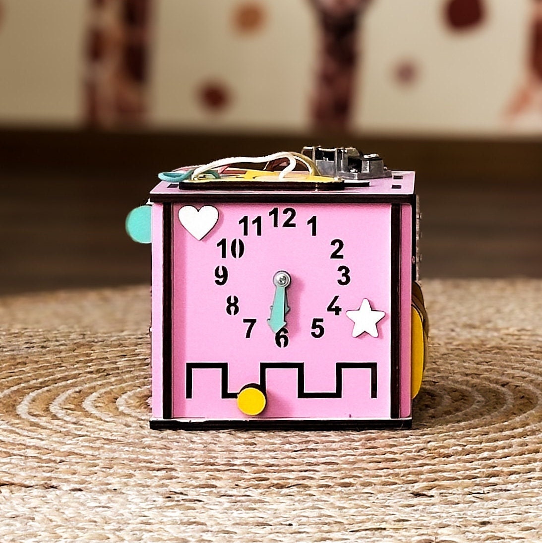 Busy Cube 1 Year Old, Busy Cube for Toddler, Busy Cube with Name, Busy Cube Wooden, Busy Board Cube, Busy Puzzle Cube, Travel Busy Board