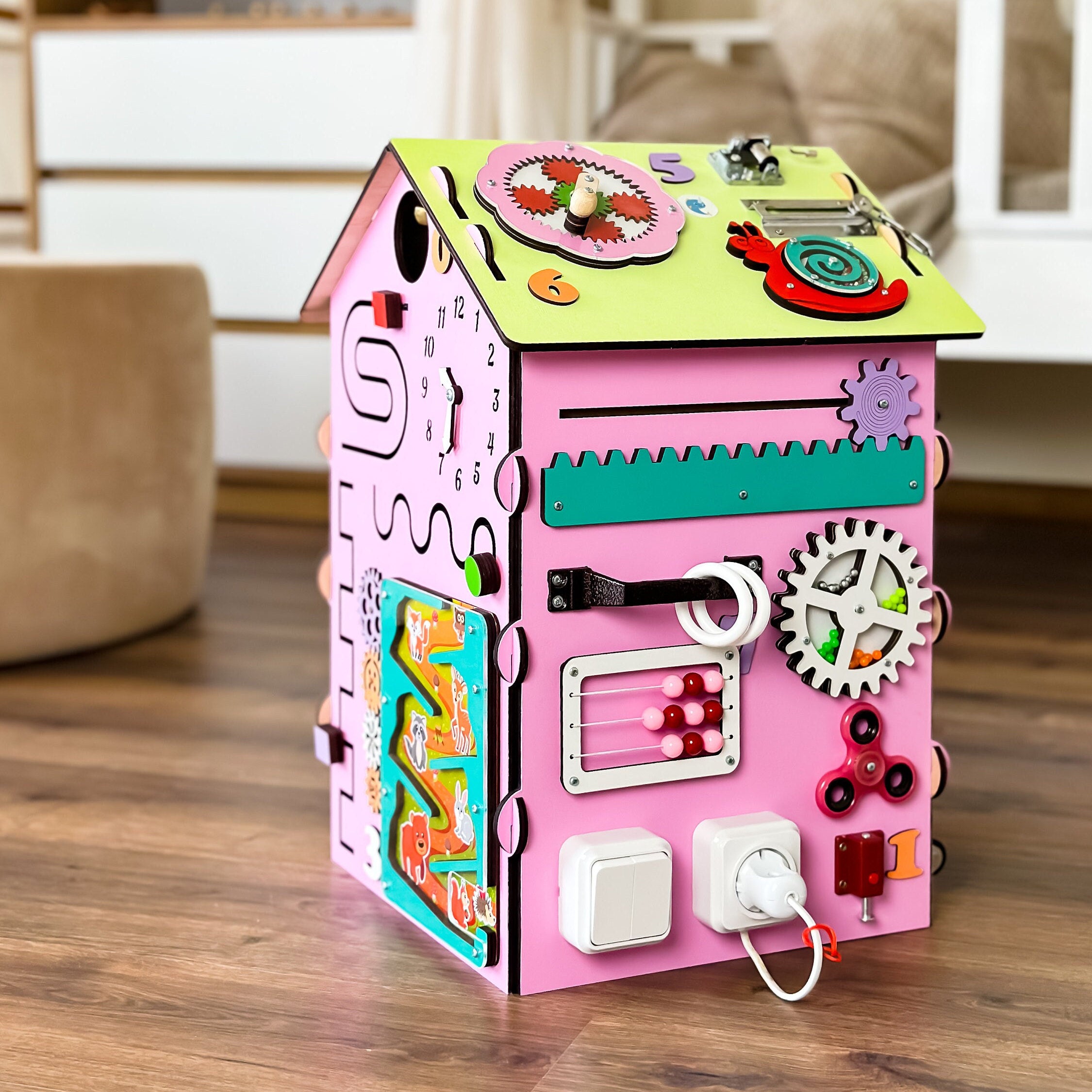 Busy Board Toddler Girls, Busy Board Toddler Boys, Busy House Wooden, Busy Board House, Activity Wrfel, Toddler Toys 2 Year Old, Baby Shower