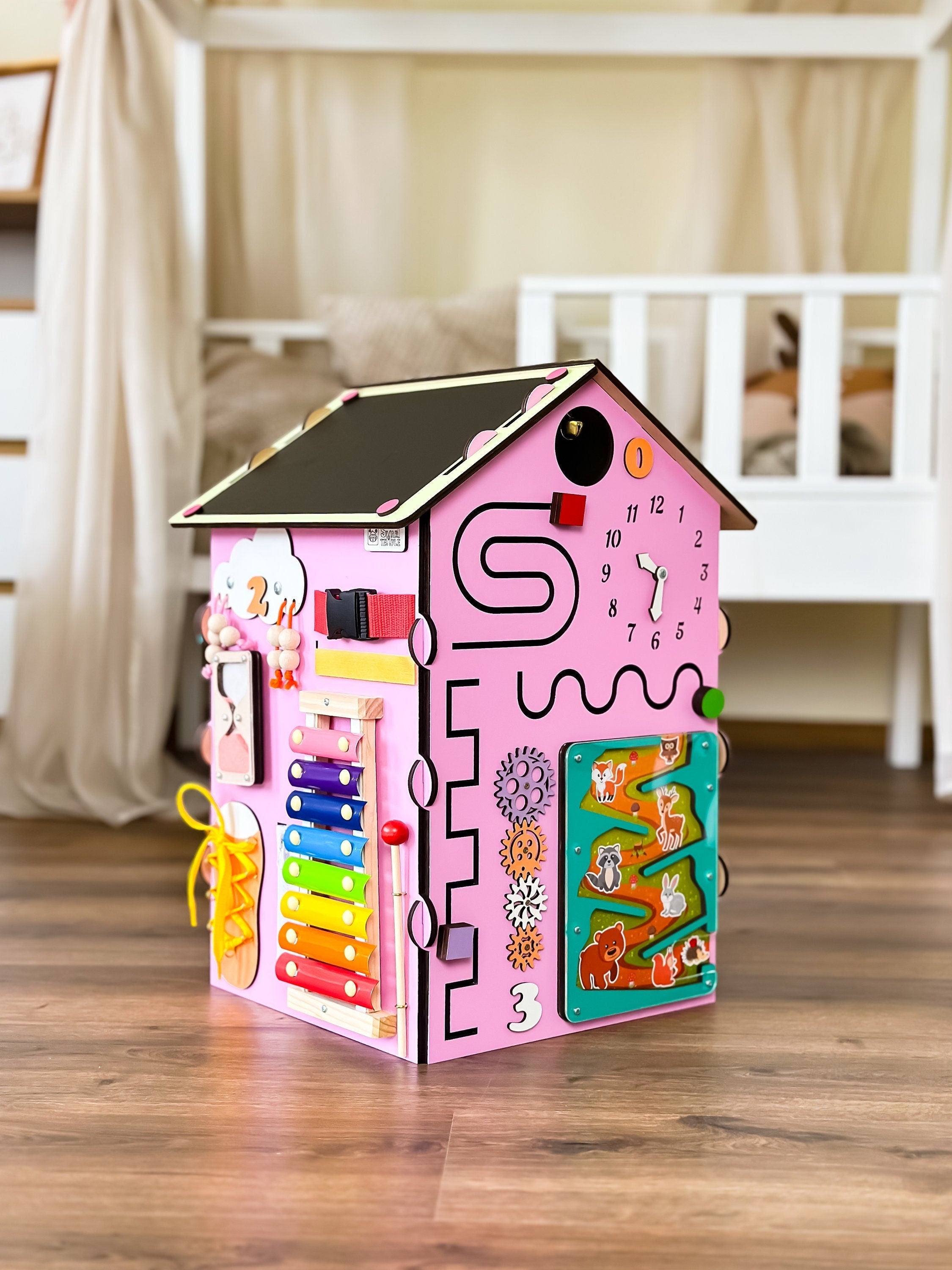 Busy Board Toddler Girls, Busy Board Toddler Boys, Busy House Wooden, Busy Board House, Activity Wrfel, Toddler Toys 2 Year Old, Baby Shower