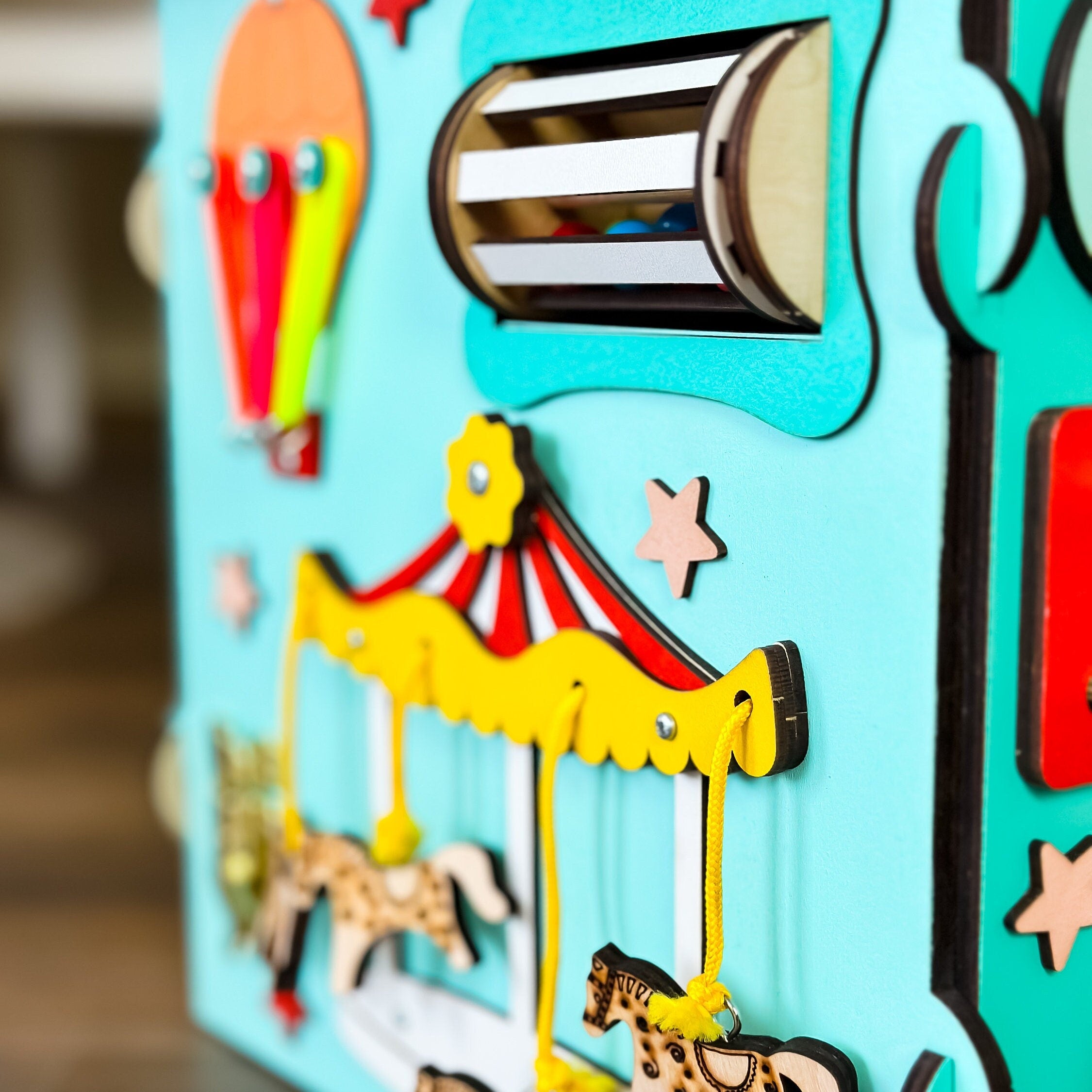 Busy Board House, Development Toy, Busy House for Kids, Baby Activity Center, Development Busy Cube, Activity House, Sensory House