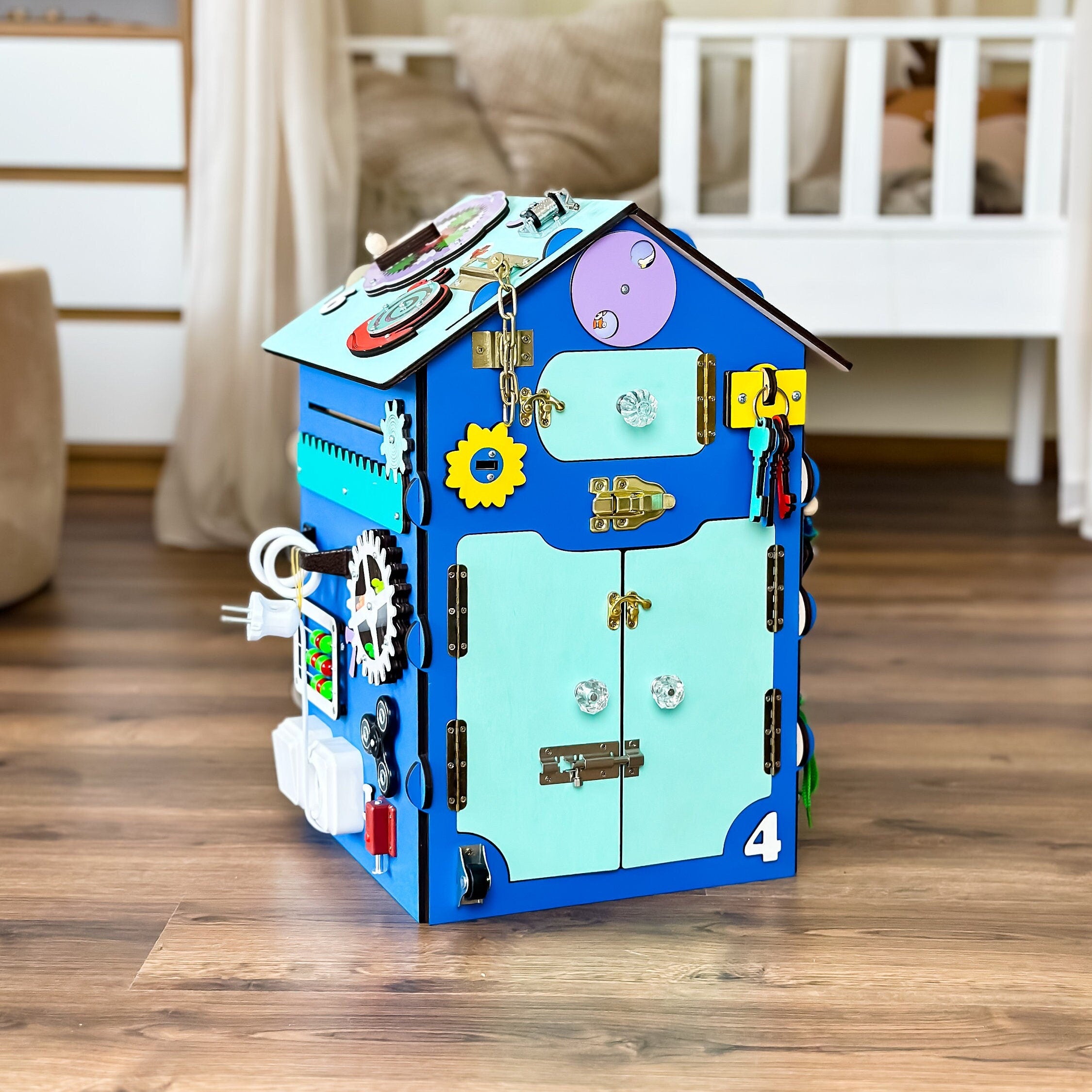 Busy Board Toddler Girls, Busy Board Toddler Boys, Busy House Wooden, Busy Board House, Activity Wrfel, Toddler Toys 2 Year Old, Baby Shower