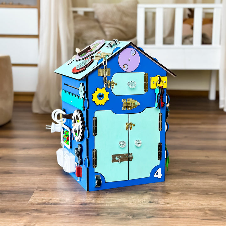 Busy Board Toddler Girls, Busy Board Toddler Boys, Busy House Wooden, Busy Board House, Activity Wrfel, Toddler Toys 2 Year Old, Baby Shower
