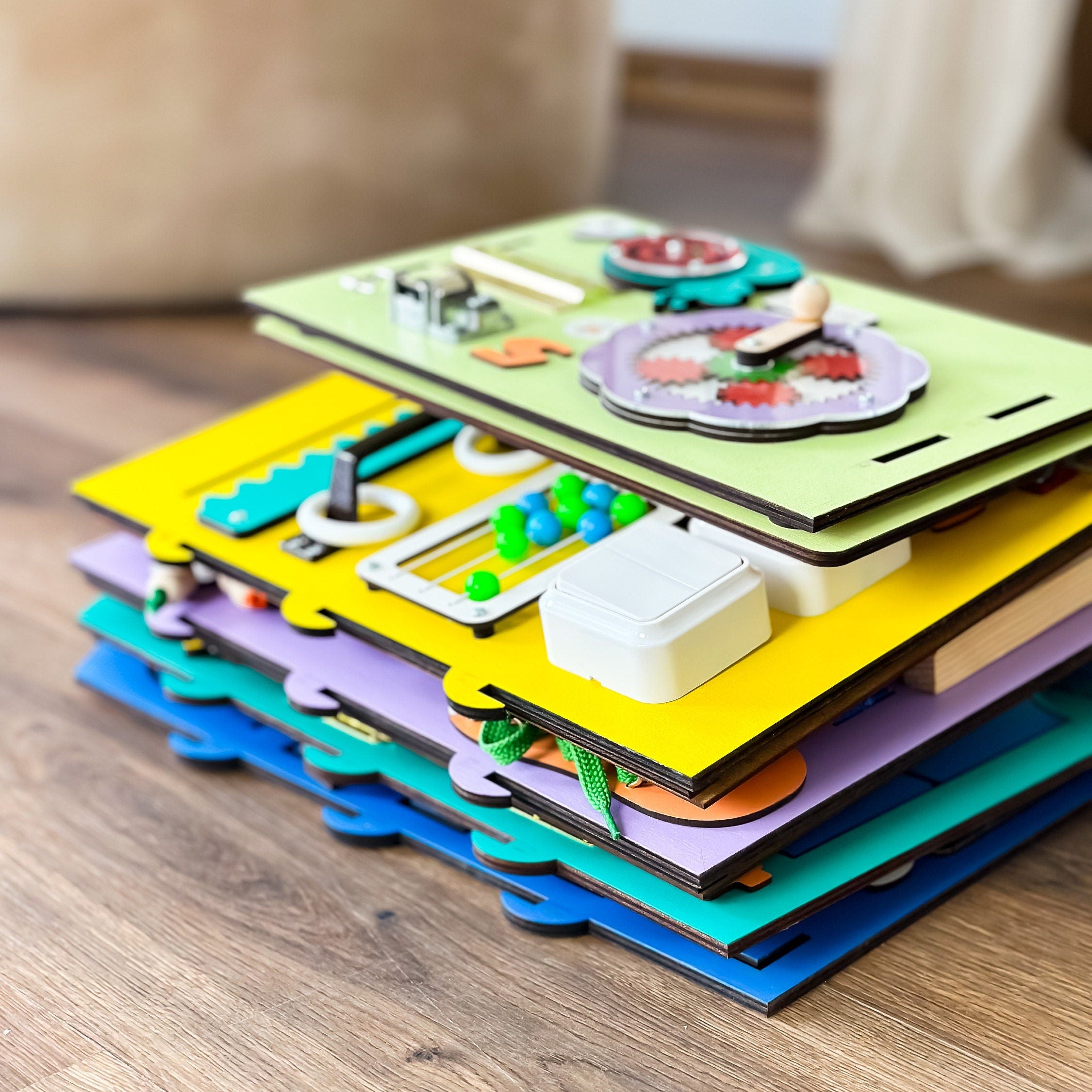 Montessori Busy House, Montessori Educational Activities, Wooden Montessori Toys, Montessori Toys 1 Year Old, Montessori Gift for Kids