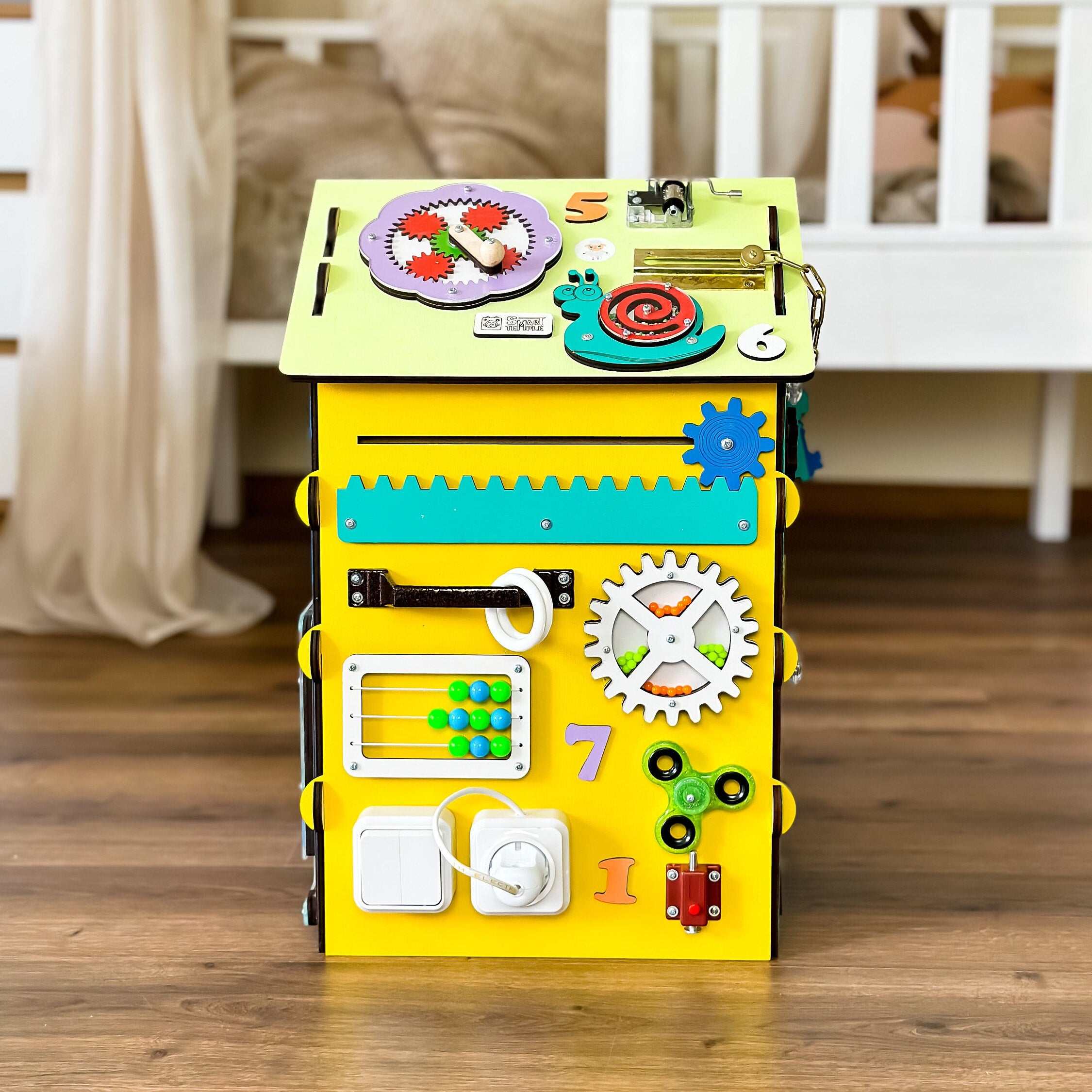 Montessori Busy House, Montessori Educational Activities, Wooden Montessori Toys, Montessori Toys 1 Year Old, Montessori Gift for Kids