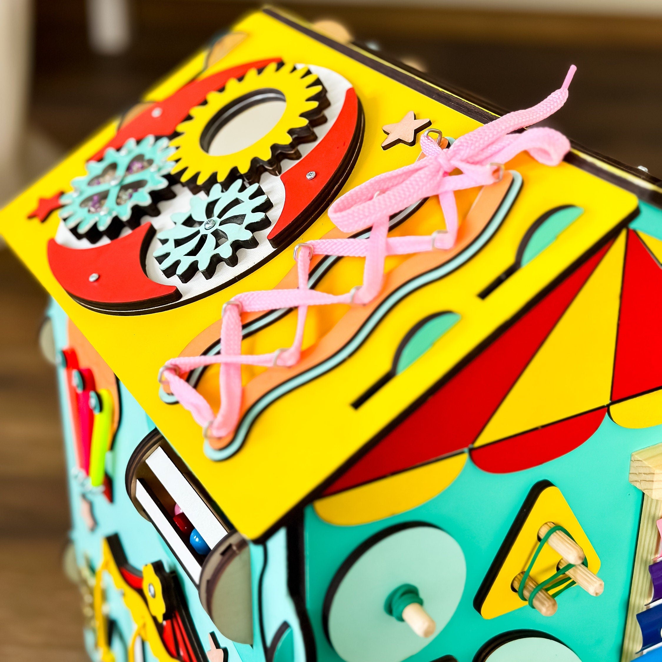 Busy Board House, Development Toy, Busy House for Kids, Baby Activity Center, Development Busy Cube, Activity House, Sensory House