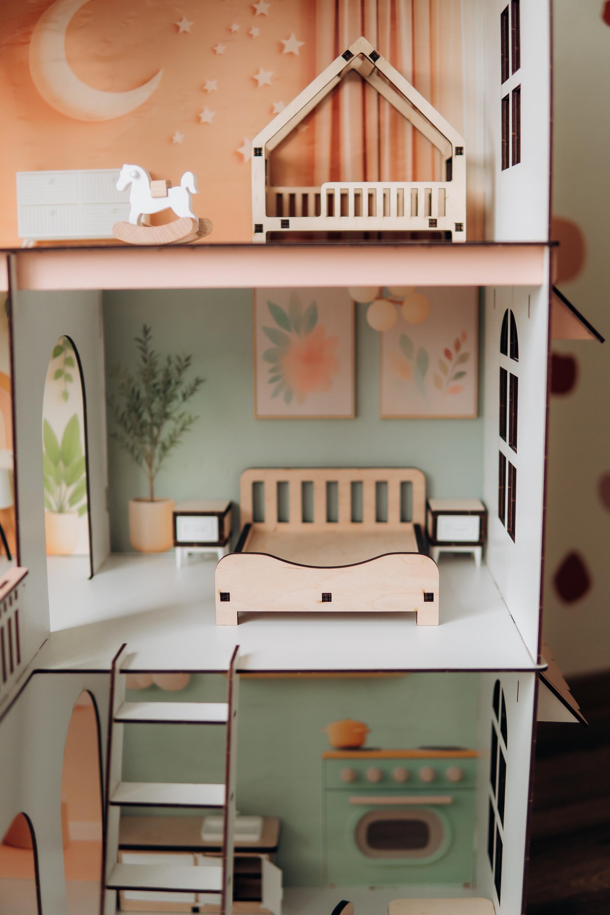 pink dollhouse,
wooden dollhouse,
house with windows,
big dollhouse,
house with balcony,
dollhouse furniture,
playhouse for girl,
kid&#39;s dollhouse,
large dollhouse,
house with shutters,
large playhouse,
dollhouse toy,
modern dolls house