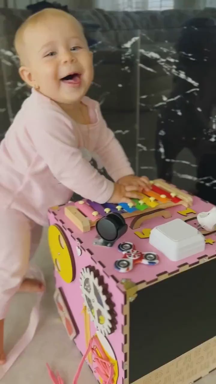 Busy Cube 1 Year Old, Busy Cube for Toddler, Busy Cube Montessori, Montessori Toys 3 Year Old, Montessori Board for Toddler